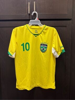 Brazil #10 Yellow Soccer Jersey